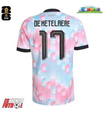 Bélgica Charles De Ketelaere #17 Segunda Equipación Mundial 2026 Manga Corta Bélgica Charles De Ketelaere #17 Segunda Equipación Mundial 2026 Manga Corta
